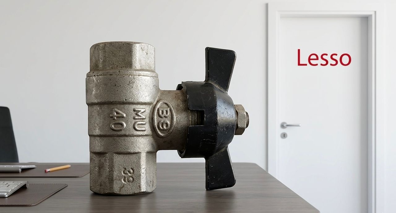 Vanne à bille laiton MU40 papillon noir 1.1/4"